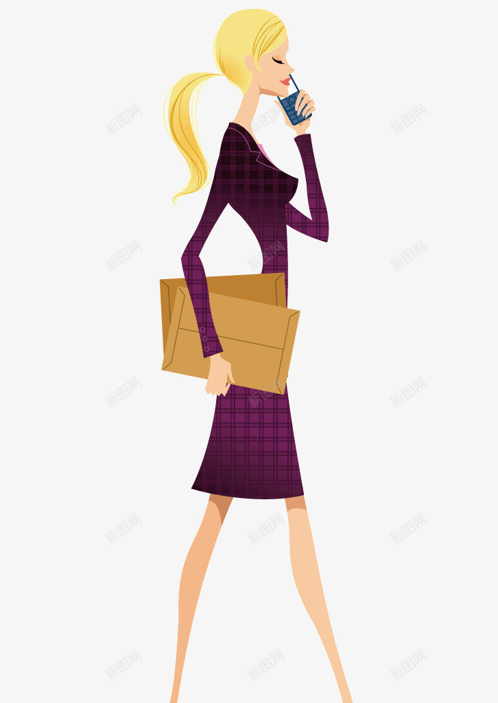 打电话的女人png免抠素材_88icon https://88icon.com 女人 工作的女人 打电话的女人 矢量素材 穿裙子的女人 黄头发的女人