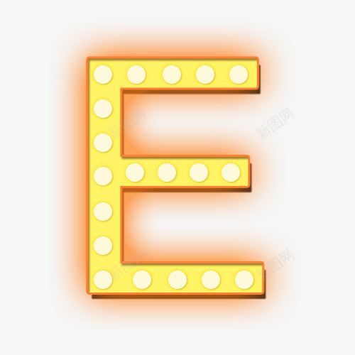 闪光字母Epng免抠素材_88icon https://88icon.com E PNG 字母 灯泡 闪光