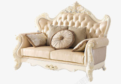 法式古典双人沙发素材
