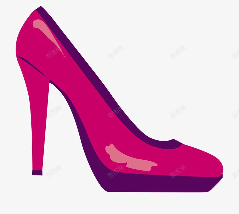 卡通手绘红色高跟鞋png免抠素材_88icon https://88icon.com 卡通手绘 女士高跟鞋 简约 红色 美丽的高跟鞋 鞋子
