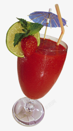草莓西瓜汁素材