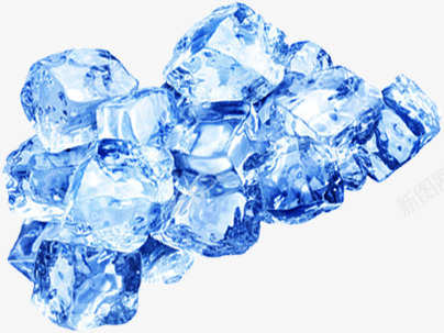 摄影蓝色的冰块堆积png免抠素材_88icon https://88icon.com 冰块 堆积 摄影 蓝色