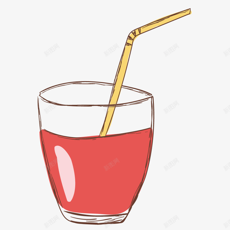 美味的西瓜汁手绘图png免抠素材_88icon https://88icon.com 吸管 液体 玻璃杯 简笔 素描 美味的 西瓜汁