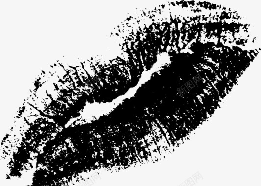 嘴唇的女人性感红唇手绘图图标图标