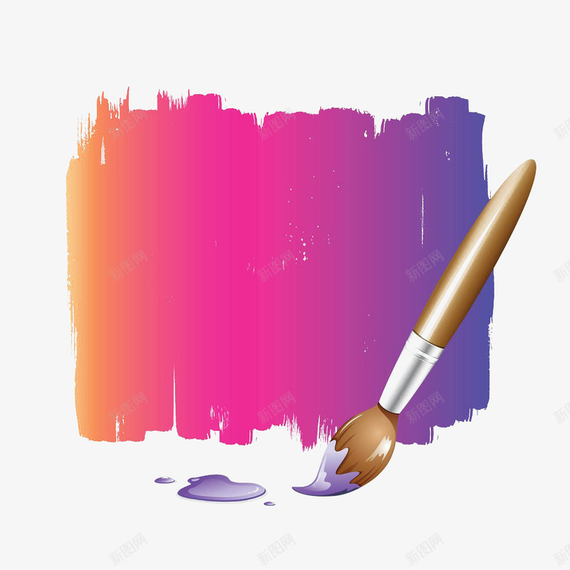 彩色墙刷画笔png免抠素材_88icon https://88icon.com 墙刷 彩色 油漆 画笔 笔刷 粉刷 粉刷效果 颜料