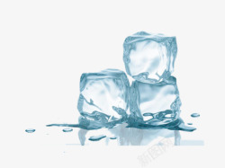保鲜冰块透明的冰块片高清图片