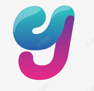 Y型彩色logo商标图标图标