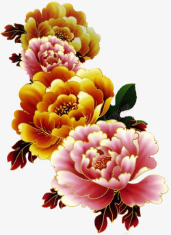 牡丹花花朵中秋节节日素材