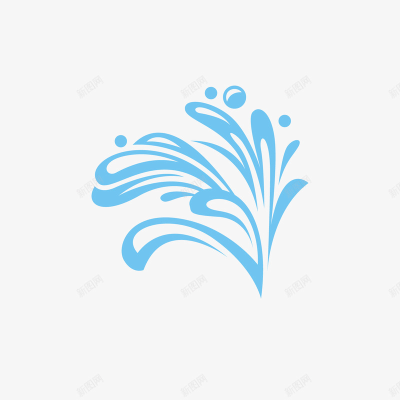 蓝色海水卡通png免抠素材_88icon https://88icon.com 好浪 水纹 波浪 海水纹 蓝色