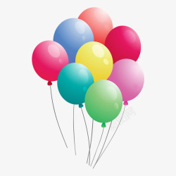 儿童节庆祝气球矢量图素材