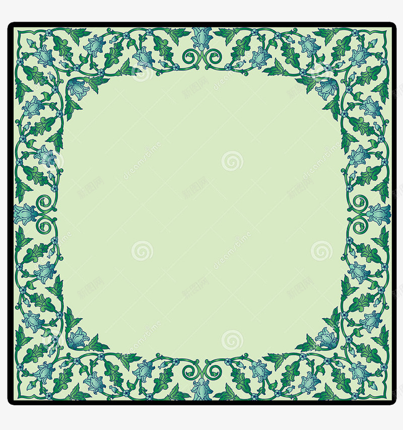 卡通二维码边框png免抠素材_88icon https://88icon.com 卡通 古典 商品 扫码 扫码框 推销 方形 活动 碎花 绿色 花藤 蓝绿色 设计 边框