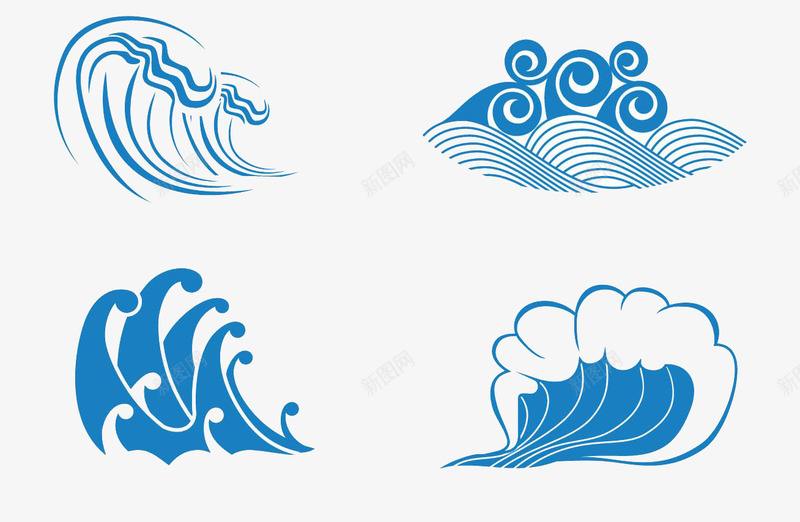 波浪png免抠素材_88icon https://88icon.com 水纹线条 波浪 海浪 素材 蓝色