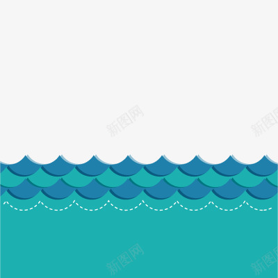 海水矢量图ai免抠素材_88icon https://88icon.com 波浪 海水 蓝色 矢量图