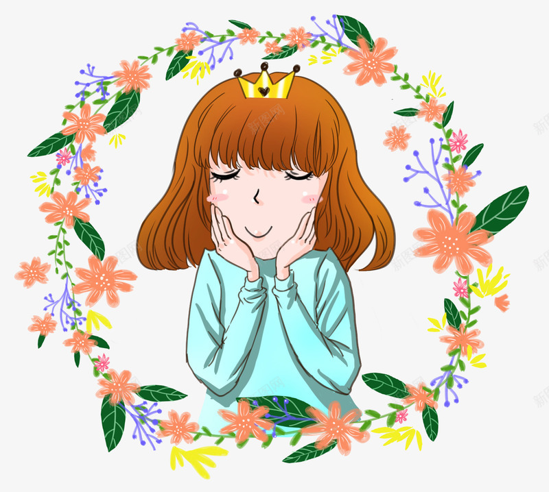 女王节手绘插画psd免抠素材_88icon https://88icon.com 38 人物插画 卡通手绘 女王节 妇女节 手绘女人