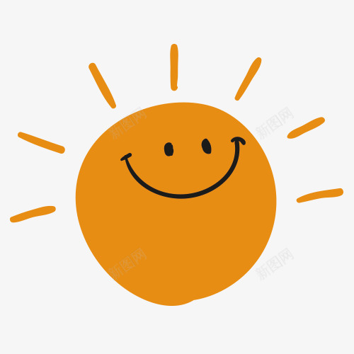 笑脸阳光png免抠素材_88icon https://88icon.com 卡通 太阳 笑脸 阳光