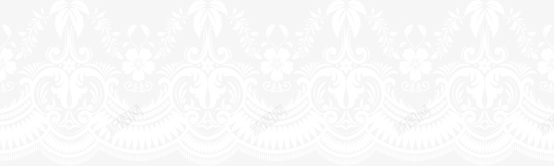 白色清新花纹图案png免抠素材_88icon https://88icon.com 免抠PNG 图案 梦幻 清新 白色 美丽 花纹 边框纹理