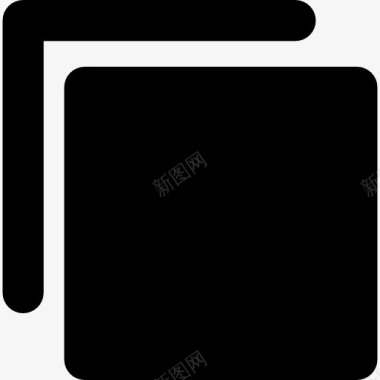 网页界面符号的黑色方块图标图标