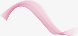 粉色可爱卡通波浪线矢量图素材