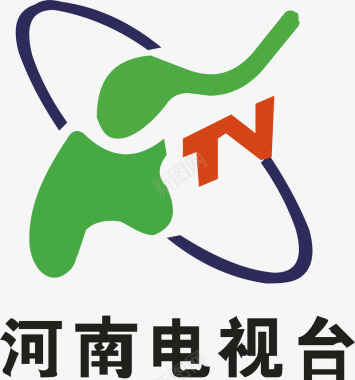 河南电视台logo矢量图图标图标