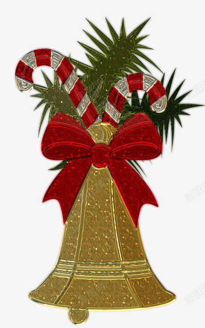 圣诞节铃铛装饰元素png免抠素材_88icon https://88icon.com 圣诞元素 圣诞快乐 圣诞节 庆祝 节日 装饰