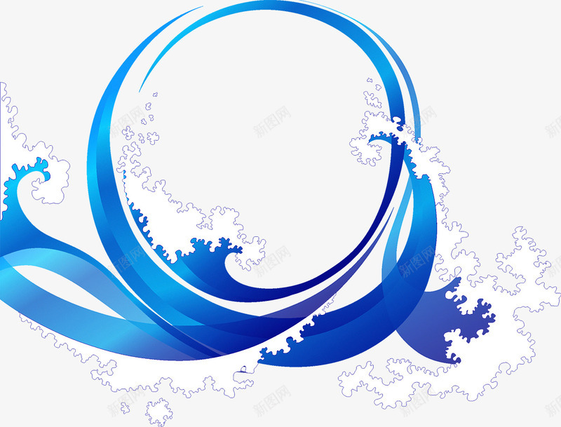 浪花矢量图ai免抠素材_88icon https://88icon.com 波浪 浪花 海浪 蓝色 矢量图