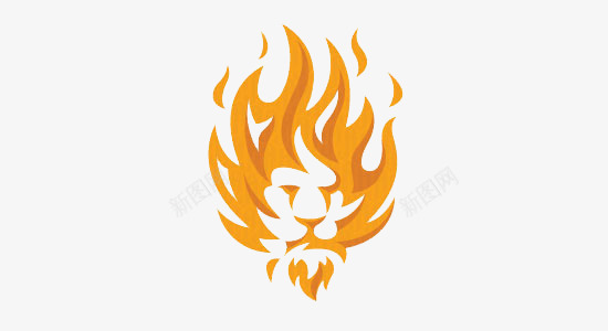 宝马火焰火焰狮子图标图标