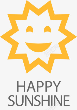 公司logo太阳笑脸图标图标
