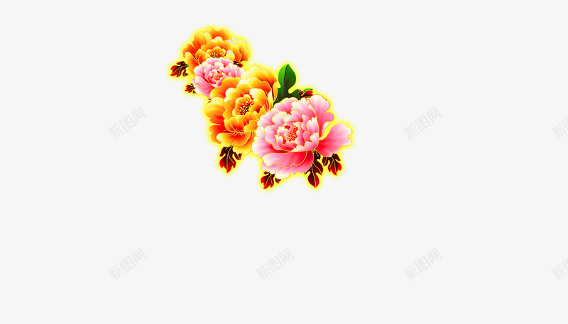 牡丹花png免抠素材_88icon https://88icon.com 国花 牡丹花 节日 装饰图