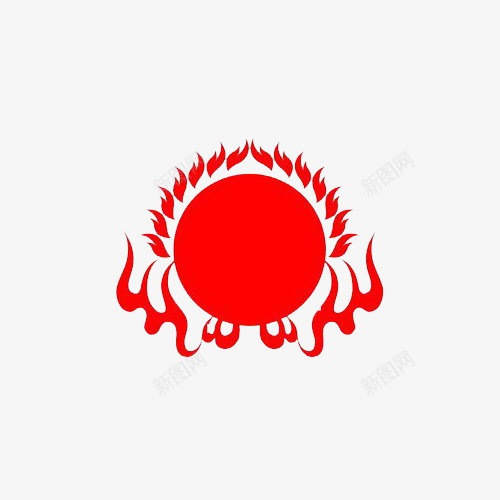 火红的太阳png免抠素材_88icon https://88icon.com 太阳 效果元素 火 火红 红色