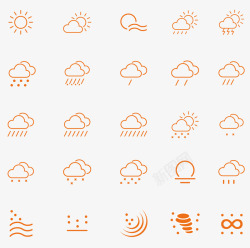 天气矢量图图标图标