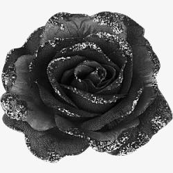 黑色水墨牡丹花装饰素材