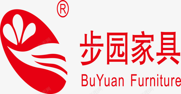 logo标识步园家具logo矢量图图标图标