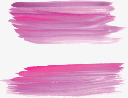 粉紫色水彩笔刷涂鸦矢量图素材