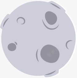 坑洼星球世界航天日灰色星球图标高清图片