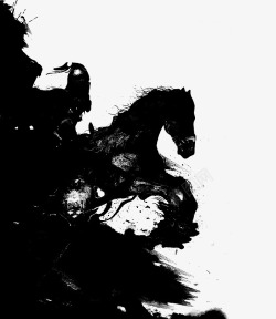 奔腾的骏马素材