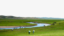 内蒙古呼伦贝尔草原风景素材