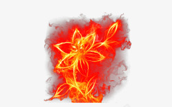 火焰花朵图素材