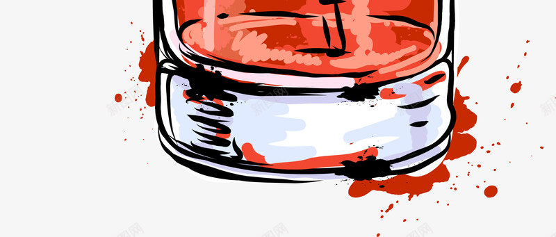 红色美味果汁png免抠素材_88icon https://88icon.com 冰块 果汁 清凉夏日 红色 美味 装饰图案 饮料