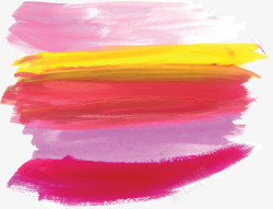 粉紫色水彩笔刷花纹矢量图素材