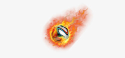带火的足球带火焰的足球卡通高清图片