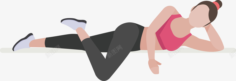 美女教练侧身腿部运动png免抠素材_88icon https://88icon.com 体力 健身 瘦身 美丽 运动