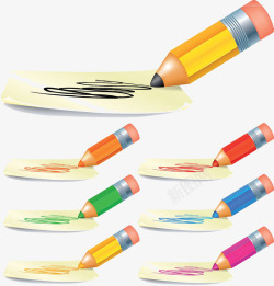 颜色笔多种不同颜色笔高清图片