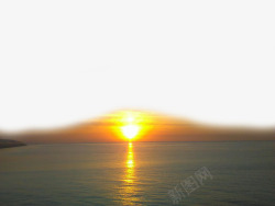 海面倒影海里的夕阳高清图片