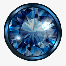 蓝色色钻石矢量图素材