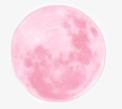 粉色月亮素材