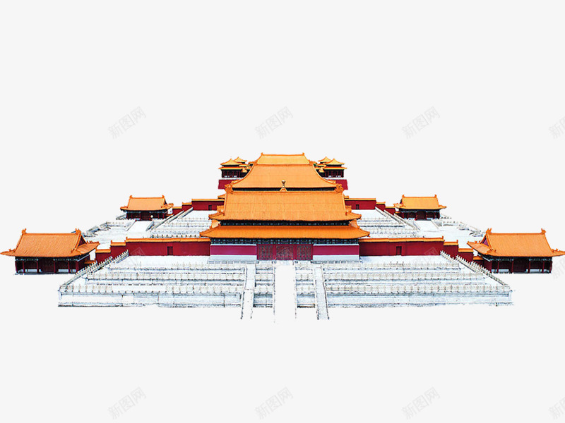 中国风黄色古典建筑png免抠素材_88icon https://88icon.com 古典 国风 建筑 黄色