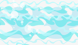 世界海洋日蓝色波浪素材