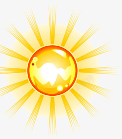 放射太阳光太阳素材