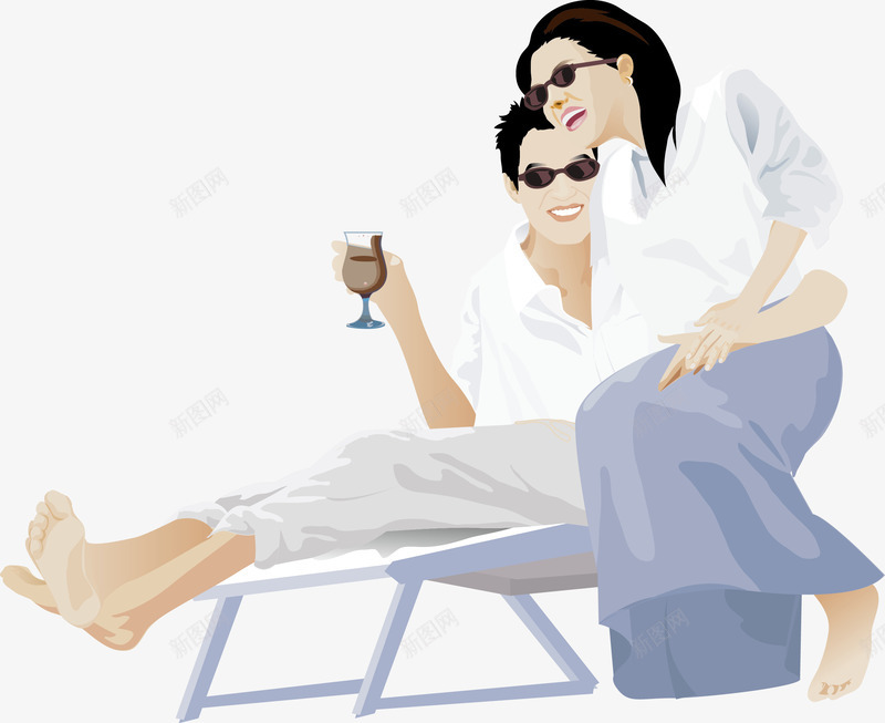 度假中的情侣png免抠素材_88icon https://88icon.com 喝红酒的人 女人 女士 度假 情侣 男人 男士