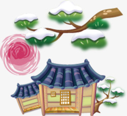 韩式小清新庭院装饰图案素材